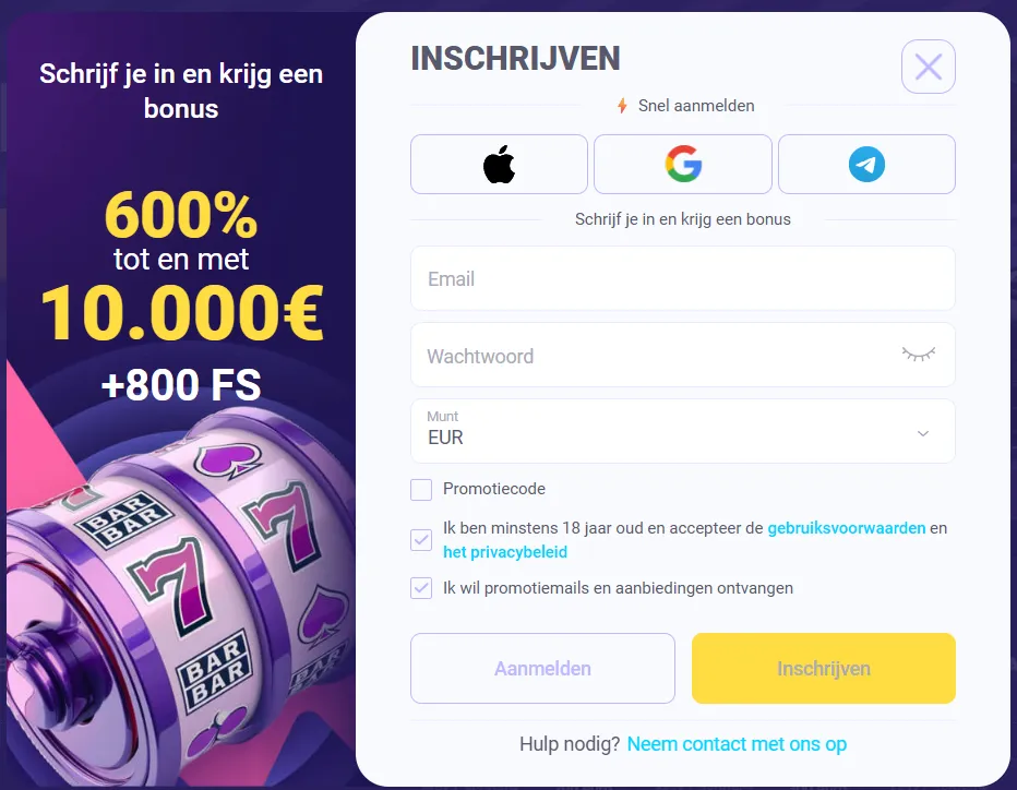 iGobet registratie – gratis aanmelden en direct welkomstbonus claimen in 2026
